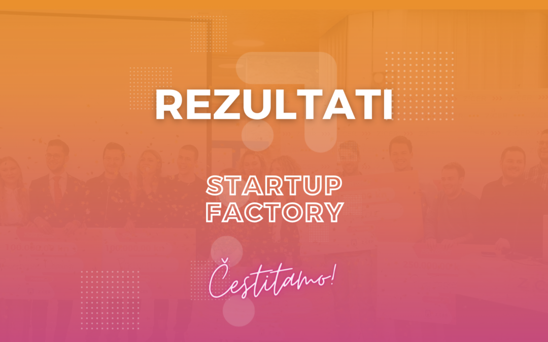 Doznajte imena timova osme generacije Startup Factoryja!